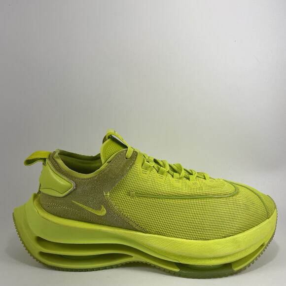 Nike Zoom Double Stacked Cyber Lime Green Lifestyle Shoes CV8474-300 Womens 9.5 - Picture 1 of 9